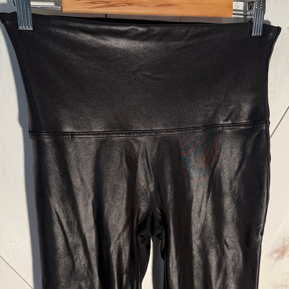 SPANX Black Faux Leather Leggings - Picture 7 of 10